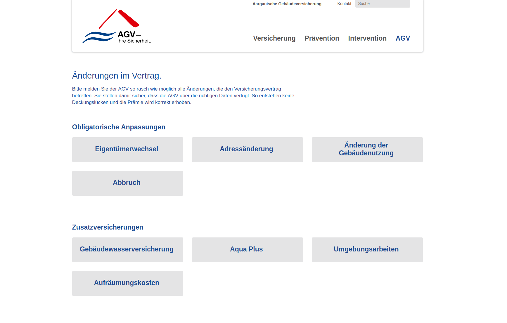 Inhaltsnavigigieren / Aargauische Gebäudeversicherung