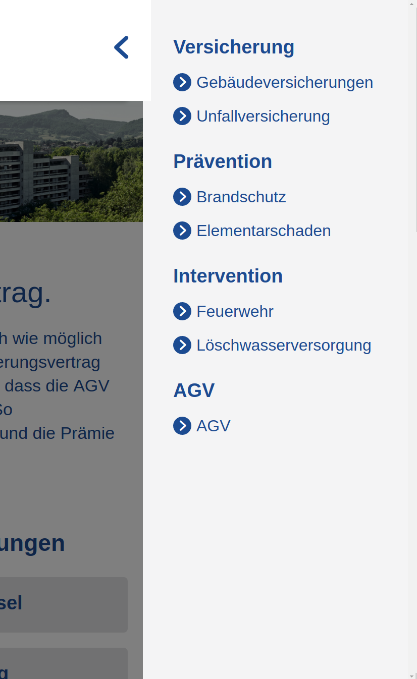 Mobile Menu / Aargauische Gebäudeversicherung