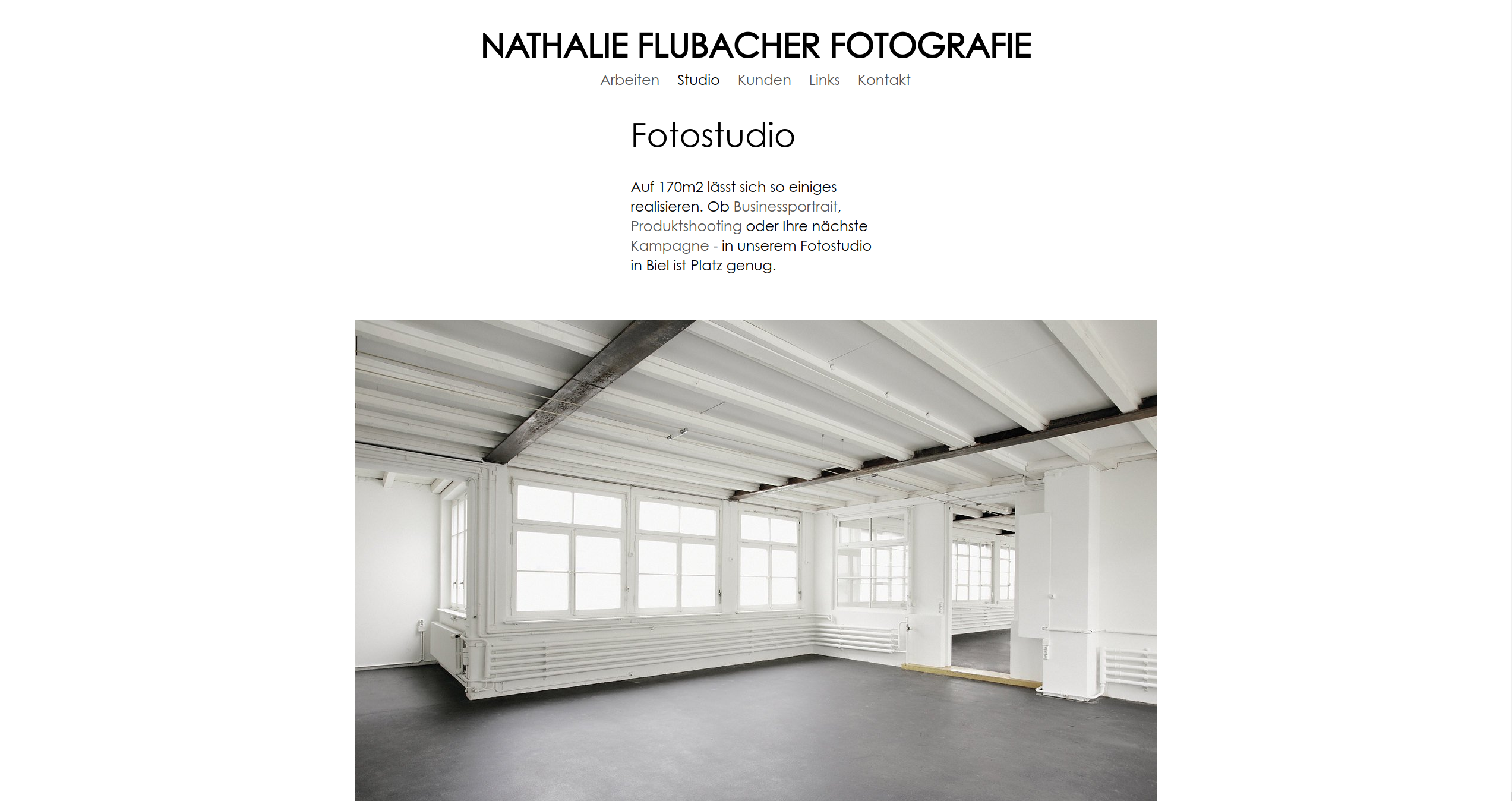 Text und Bild: Fotostudio Biel / Nathalie Flubacher Fotografie, Biel